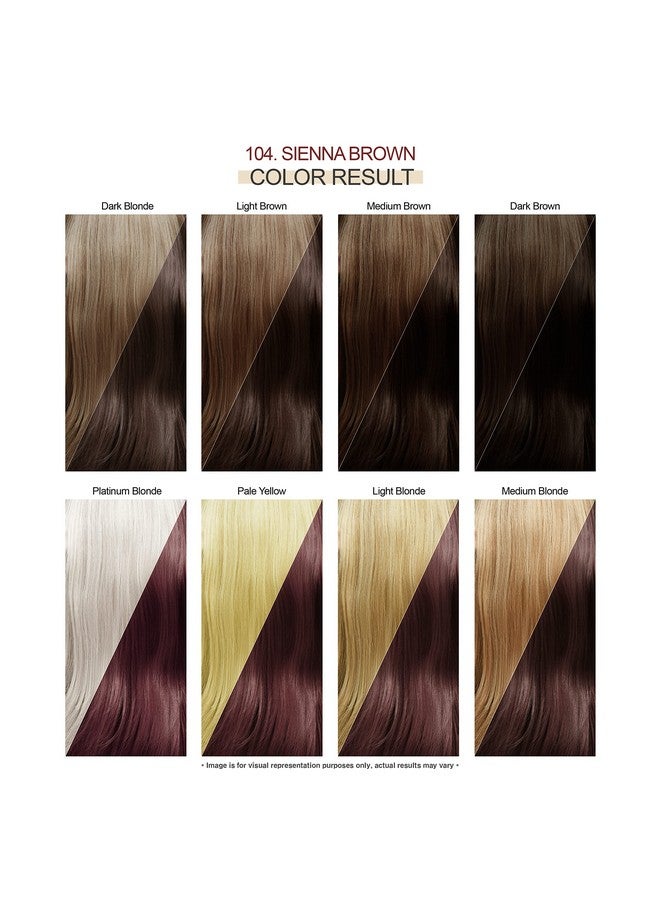 Adore Semi Permanent Hair Color Vegan And Crueltyfree Hair Dye 4 Fl Oz 104 Sienna Brown (Pack Of 2) - Image 4