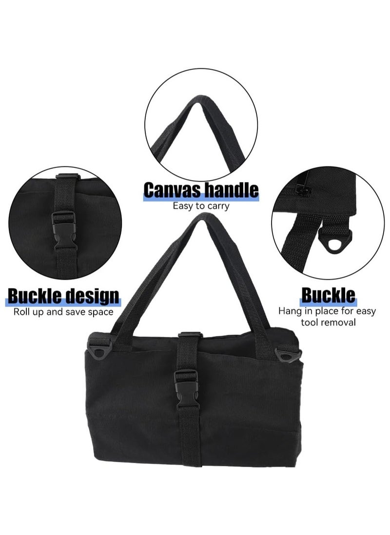 ARNOTEC - Home Tool Kits for All Purpose,Tool Bags,Electrician Tool Bag Oxford Cloth,Car Portable Multi-functional Craftsman Tool Bag (Black) - Image 1
