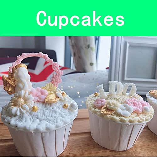 Jubilant Silicone Fondant Cake Molds Daisy Rose Chrysanthemum Flower Candy Choclate Mold for Soap Crafting Projects and Cake Decoration (Color: Pink), 8 x 7 x 1.2 Centimeters - Image 2