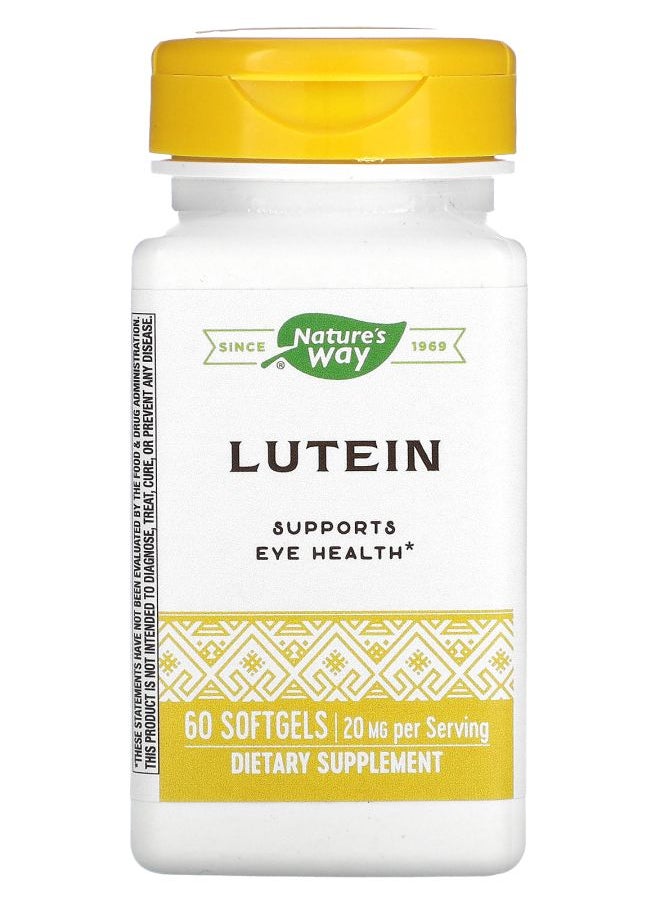 Nature's Lutein 20 mg 60 Softgels 