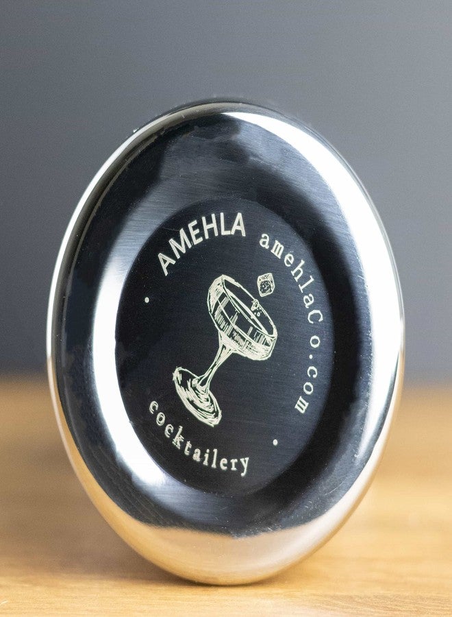 Amehla Metal Cocktail Mixing Glass - 18oz Stainless Steel Double Walled Insulated Metal Bar Bartending Mixing Pitcher (Brushed) - Image 4