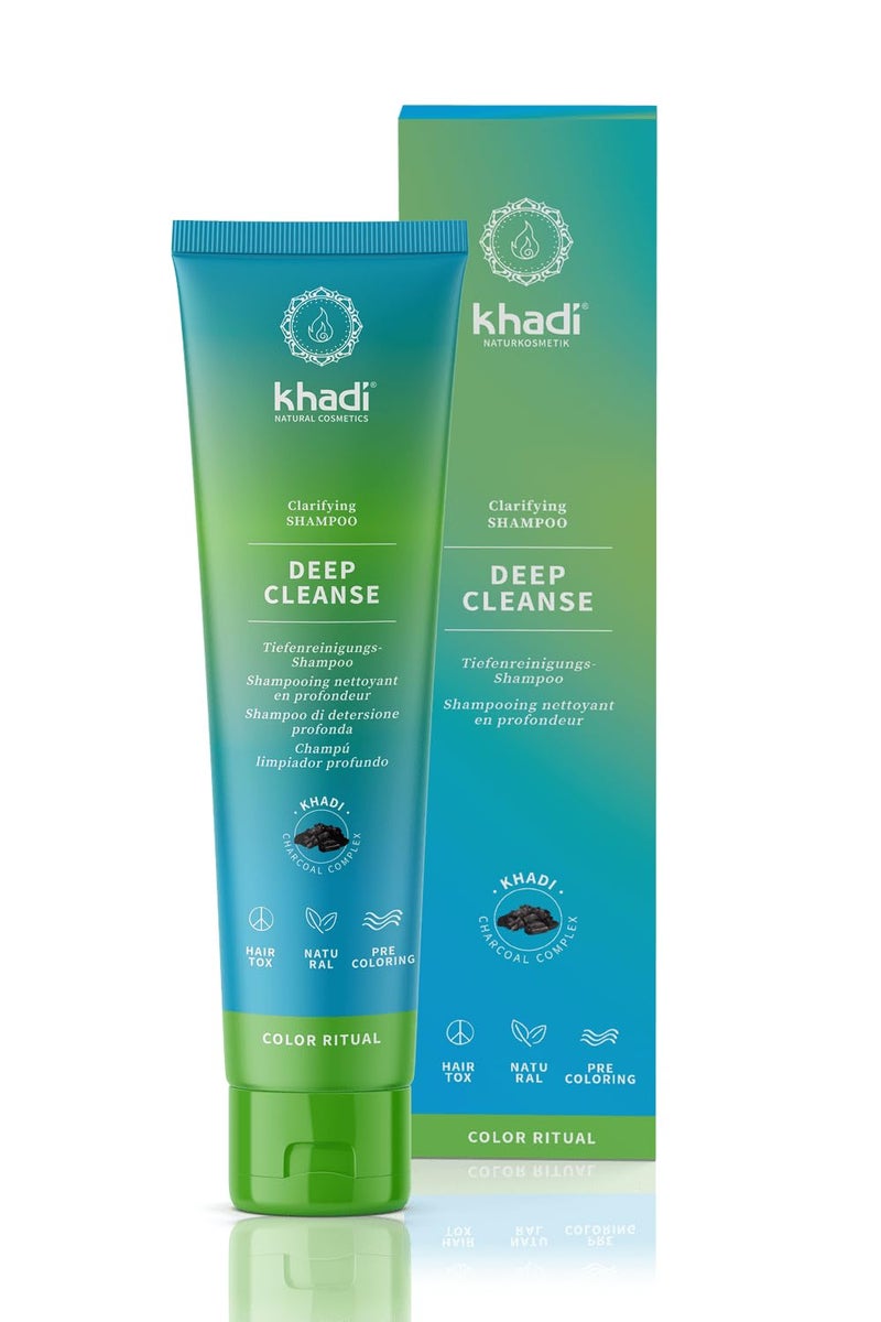 KHADI DEEP CLEANSE Ayurvedic Clarifying Shampoo  5 oz  Intensive clarifying deep cleansing of hair and scalp  100 natural silicone sulfate  parabenfree  Certified natural cosmetics