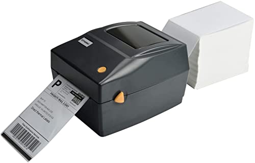 FungLam 4" x 6" Direct Thermal Shipping Labels - Pack of 500 Fanfold Labels - White Perforated, Permanent-Adhesive, Compatible Zebra & Rollo Thermal Label Printer - Image 4