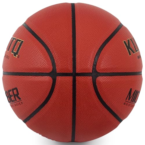 KUYOTQ Size 7 Microfiber Leather Basketball 29.5", Mens Indoor Outdoor Basketball Game Anti Slip and Wear-Resistant, Youth and Adult (Official Size, with Pump - Image 3
