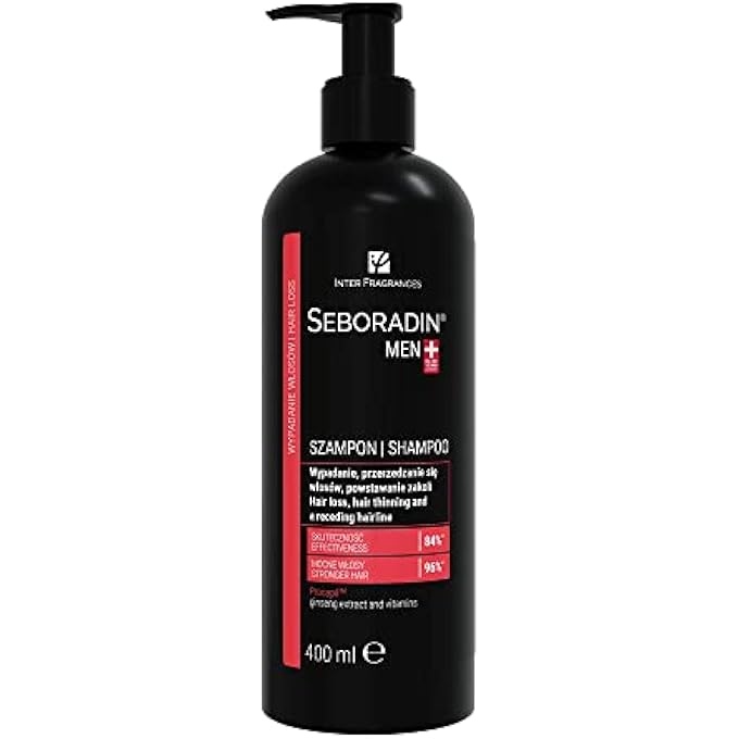 Seboradin MEN HAIR SHAMPOO AGAINST HAIR LOSS TREATMENT SHAMPOO FOR THICK STRONG AND HEALTHY HAIR CARE SHAMPOO TO ACCELERATE HAIR GROWTH 400ML - Image 2