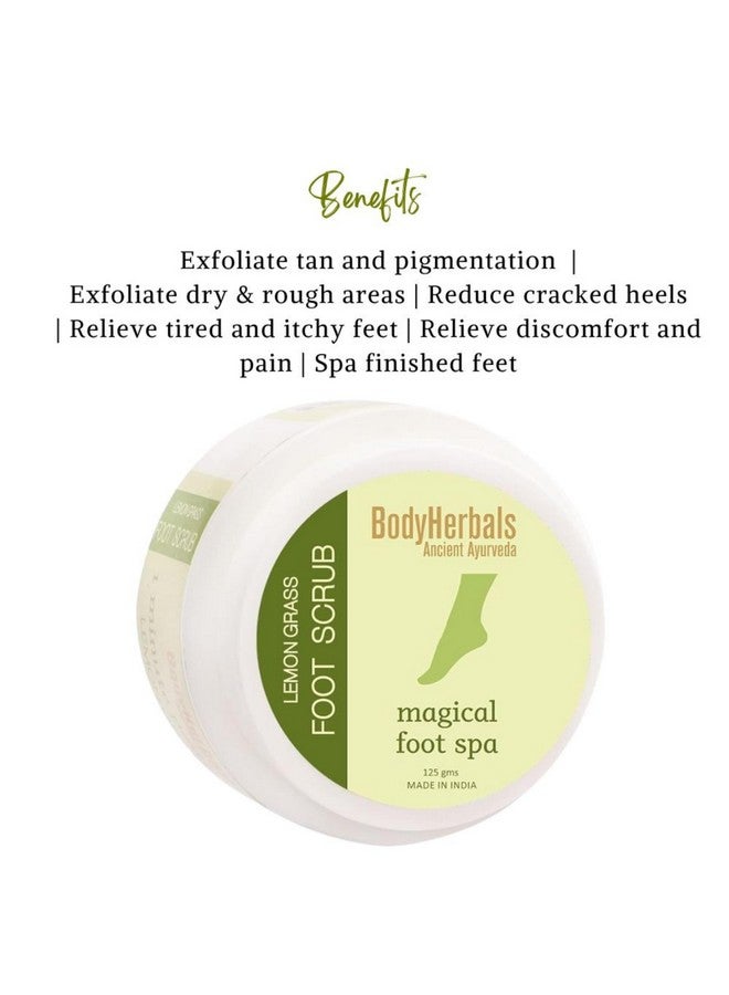 BodyHerbals Lemongrass Foot Scrub 1 Minute Pedicure 125 Gm | 100% Natural Anti- Pigmentation & Cracked Heel Repair Therapy | Exfoliating, Heal And Repair Scrub | Paraben & Sls Free - Image 5