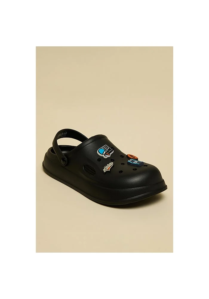 R&b Charm Detail Slingback Clogs