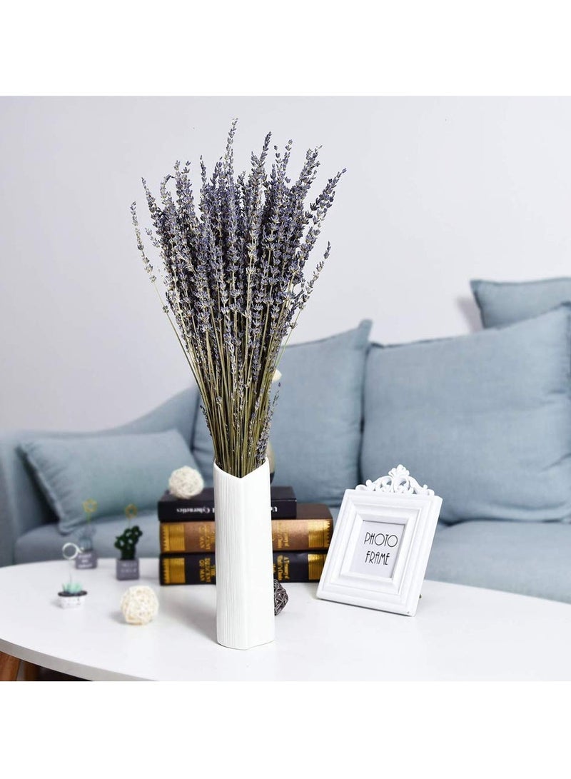 Natural Dried Lavender Bouquet, 15.7 Inches Decorative Dried Flowers for Wedding, Home, Office, Table, and Kitchen Decor (Blue/Purple) - Image 2