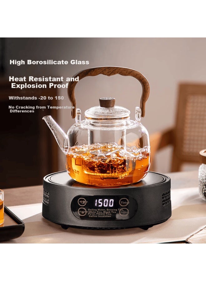 Yihutea Yihu Tea Glass Teapot Large Capacity Water Boiler Home Tea Brewing Set Electric Ceramic Stove Tea Maker - Image 5