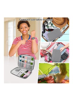 Y&D Watch Band Organizer Bag, Straps Storage Case Waterproof Holder Smart Box Carrying Compatible with All Bands and Accessories (Grey)  - Image 2