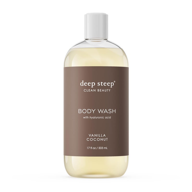 Deep Steep Body Wash, 17oz (Vanilla Coconut) - Image 1
