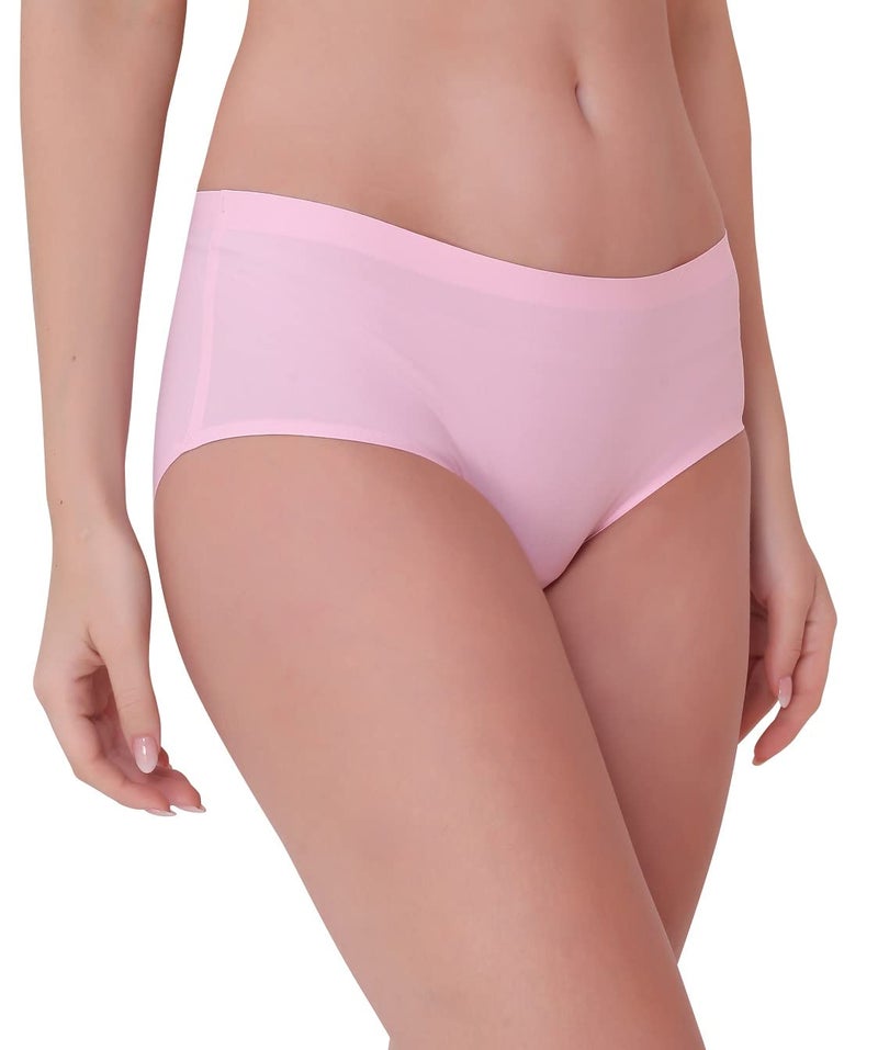 PLUMBURY Women's Other Hipsters (Pack of 2) (SEAMLESS HIPSTER PANTY_Pink/Purple_L) - Image 4