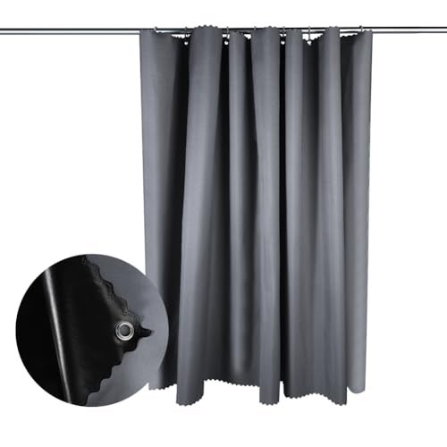 ITODA Bottom Bunk Bed Curtains Solid Color Thickened Blackout Curtains Canopy Loft Bedroom Privacy Curtains for Student Dormitories Single Beds - Image 5