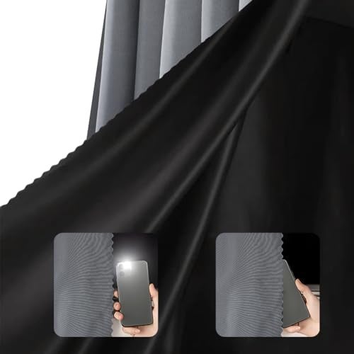 ITODA Bottom Bunk Bed Curtains Solid Color Thickened Blackout Curtains Canopy Loft Bedroom Privacy Curtains for Student Dormitories Single Beds - Image 4