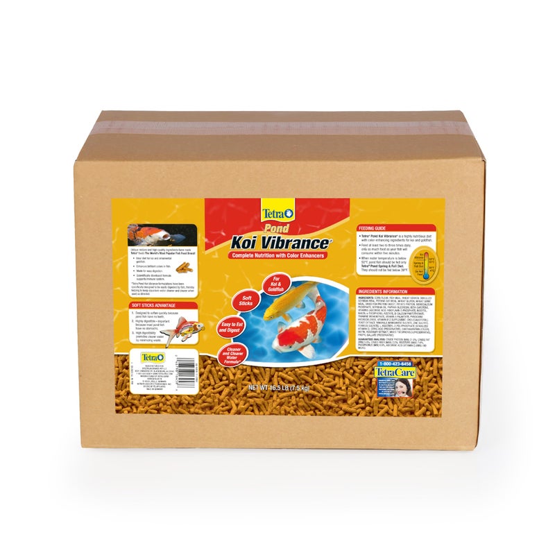 TetraPond Koi Vibrance, Soft Sticks, Floating Pond Food, 16.5 Pounds - Image 2