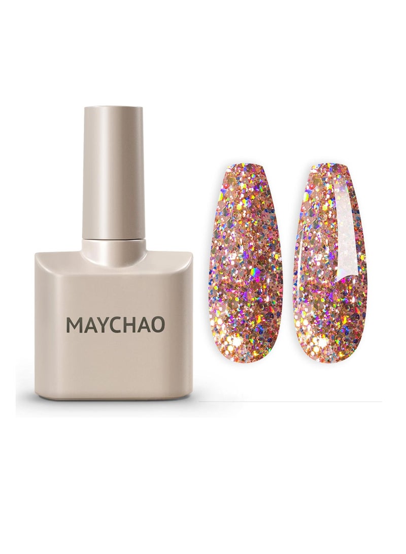 طلاء أظافر جل لامع 15 مل قطعة واحدة من طلاء أظافر جل لامع برينسيس طلاء أظافر جل قابل للغسل بالأشعة فوق البنفسجية LED طلاء أظافر مبتدئ صالون تجميل الأظافر اصنعيه بنفسك في المنزل 0.5 أونصة - Image 1