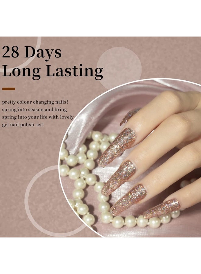 طلاء أظافر جل لامع 15 مل قطعة واحدة من طلاء أظافر جل لامع برينسيس طلاء أظافر جل قابل للغسل بالأشعة فوق البنفسجية LED طلاء أظافر مبتدئ صالون تجميل الأظافر اصنعيه بنفسك في المنزل 0.5 أونصة - Image 3