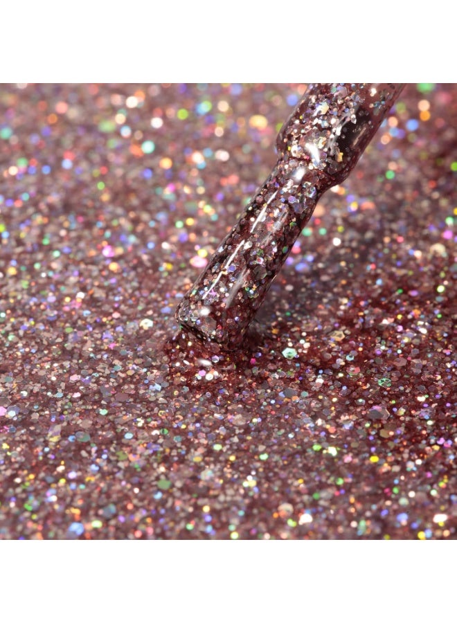 طلاء أظافر جل لامع 15 مل قطعة واحدة من طلاء أظافر جل لامع برينسيس طلاء أظافر جل قابل للغسل بالأشعة فوق البنفسجية LED طلاء أظافر مبتدئ صالون تجميل الأظافر اصنعيه بنفسك في المنزل 0.5 أونصة - Image 5