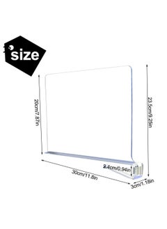Excefore 4 Pack Acrylic Shelf Dividers for Wardrobe, Wood Closets Clear Shelf Separator, Adjustable Clothing Organizer Wardrobe Dividers, Suitable for Bedroom Closet Shelves Organizer  - Image 2