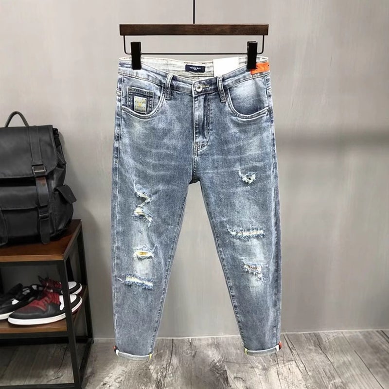 Unisex Classic Denim Jeans Loose Fit Daily Outdoor Wear - Image 3