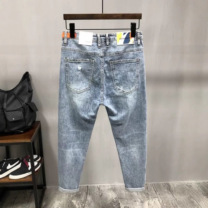 Unisex Classic Denim Jeans Loose Fit Daily Outdoor Wear - Image 5