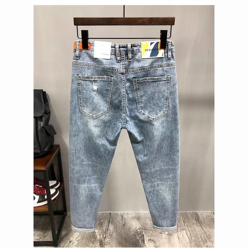 Unisex Classic Denim Jeans Loose Fit Daily Outdoor Wear - Image 2