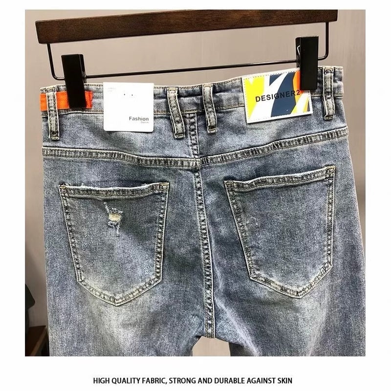 Unisex Classic Denim Jeans Loose Fit Daily Outdoor Wear - Image 4