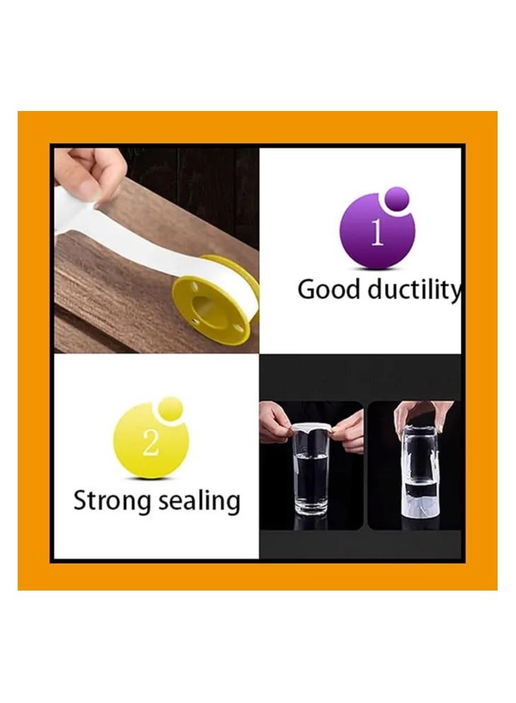 Duravel Heavy Duty Teflon Tape Thread Seal Tape for Plumbers, 10m White 3/4" x 19mm Golden Seal Thread Seal Tape For Plumbers Sealant Tape For plumping works (Pack of 10) - Image 4