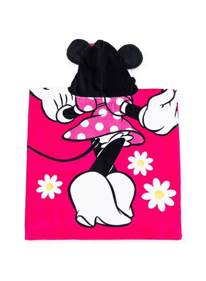 Jay Franco Disney Minnie Mouse 22" x 22" Hooded Poncho Bath/Beach Towel - Image 2