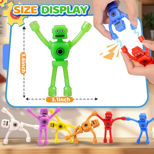 CHESLICR Easter Basket Stuffers for Kids Toddlers Boys 10PC Magnetic Robot Men Travel Toys Airplane Road Trip Car Travel Activities Essential Magnet Fidget Toy for Boy 3 4 5 6 Year Old Valentines Day Gifts - Image 5