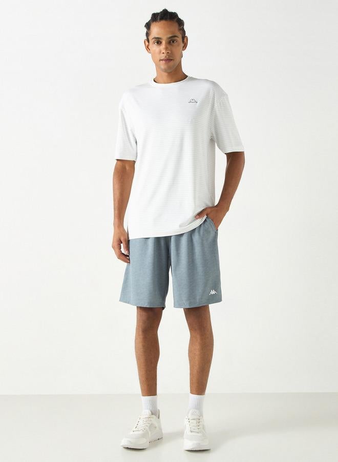 كابا شورت بخصر مطاطي وجيوب وطبعات شعار من كابا - Image 3