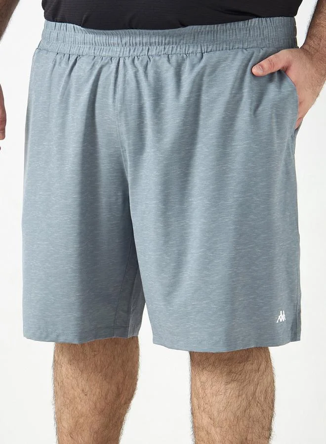 Kappa Kappa Logo Print Shorts with Elasticated Waistband and Pockets