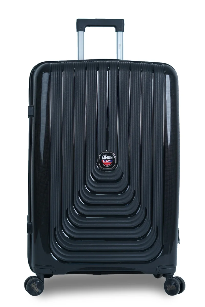 MNUK Viajero Stra Ordinario 28inch Luggage| Polypropylene (PP) Hardside Luggage Trolley|Double 360° 4 Wheeler| Large-28inch| Black