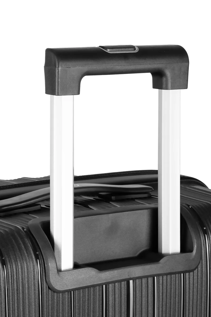 MNUK Viajero Stra Ordinario 28inch Luggage| Polypropylene (PP) Hardside Luggage Trolley|Double 360° 4 Wheeler| Large-28inch| Black