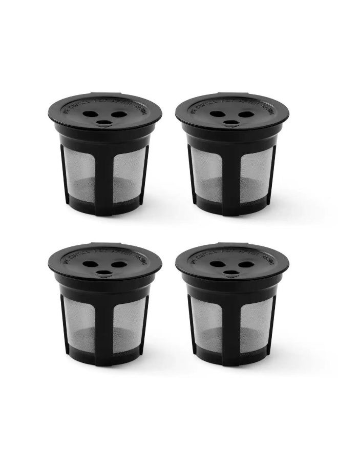 Reusable 3-Hole K-Cup Filter Pods for  DualBrew Coffee Maker – Refillable Coffee Capsule, 4 Pack - Image 1
