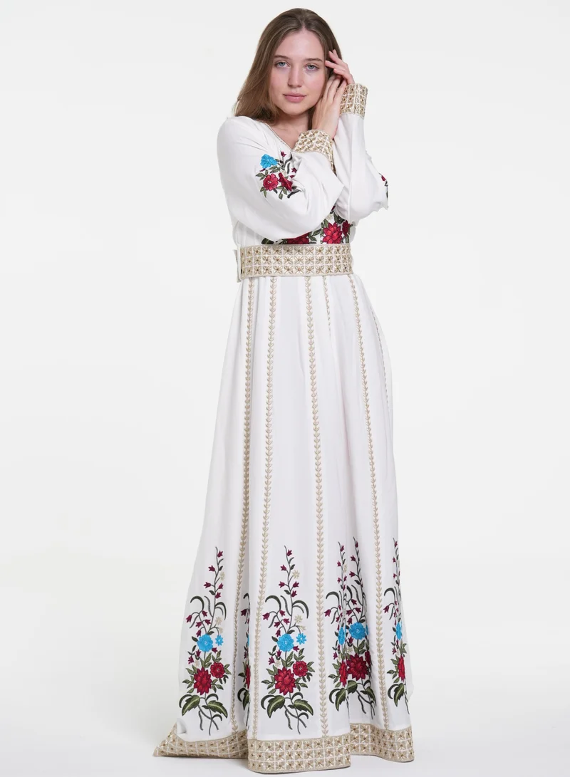 AL BENT AL SHARQIEH women embroidered jalabiya dress