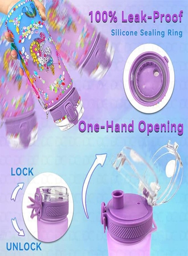 Abhsant Gem Diamond Painting Crafts,Fun Arts Decorate Your Own Water Bottle Kits for Girls Fun Arts and Crafts Gifts Toys for Girls(Unicorn) - Image 2