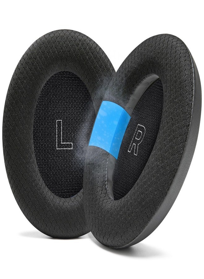 WC FreeZe QC Ultra - Cooling Gel Replacement Earpads Compatible With Bose QuietComfort Ultra Gen 1 & Gen 2 by Wicked Cushions | Breathable Fabric, Extra Thick & Cool | Black - Image 1