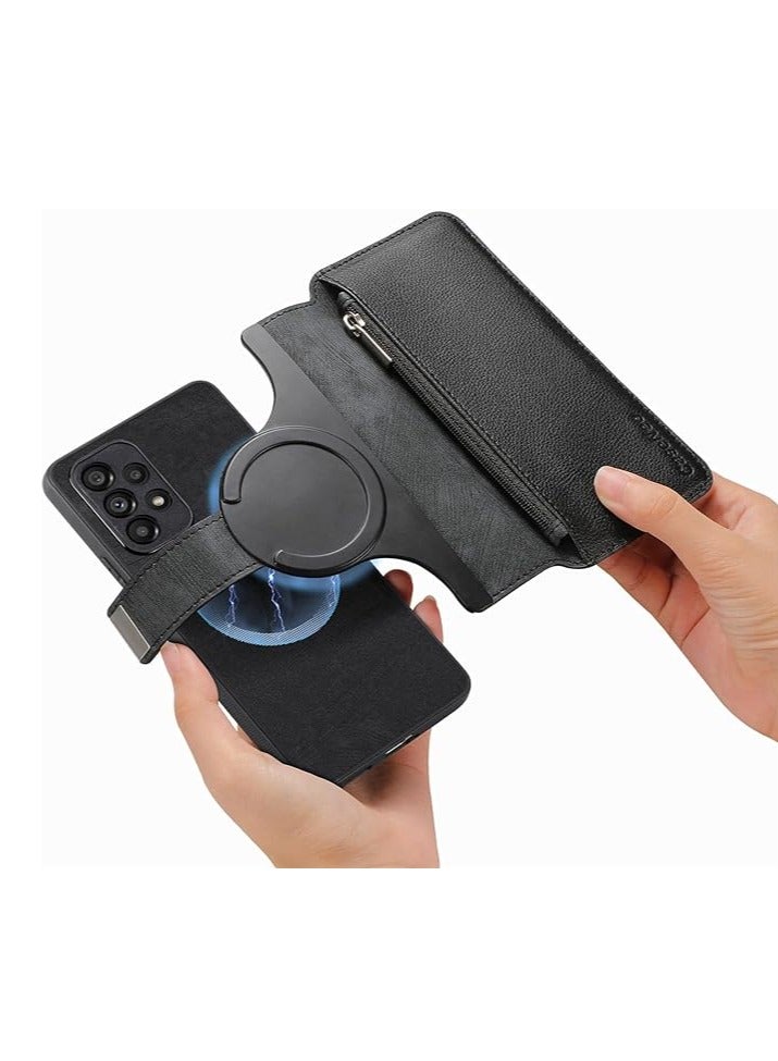 For Samsung Galaxy S24 Ultra/S24 Plus/S24 phone case, the all-inclusive plug-in card magnetic cover cover case is compatible with Galaxy S24 Ultra/S24 Plus/S24