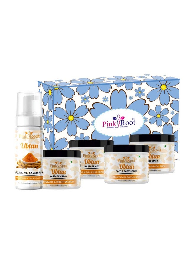 Pink Root - Pink Root Ubtan Facial Kit with Turmeric & Saffron for Bridal Glowing Skin (Ubtan Treatment Kits) - Image 1