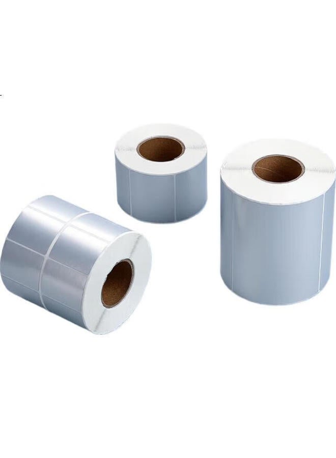 Surada Suladaia Silver Label Paper, 60X40Mm, 800 Sheets, Matte Silver Label Paper, Pet Label Paper, Waterproof Label, Self-Adhesive Fixed Asset Label, Silver Label Paper, Bq-0123 - Image 1