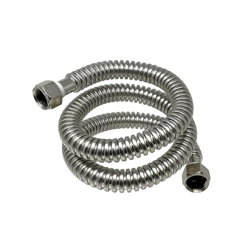 PROCURU 1-Pack 3/4" FIP x 60" (5Ft) Stainless Steel Water Heater Flex Connector, Certified Safe (6WAA60-1P) - Image 1