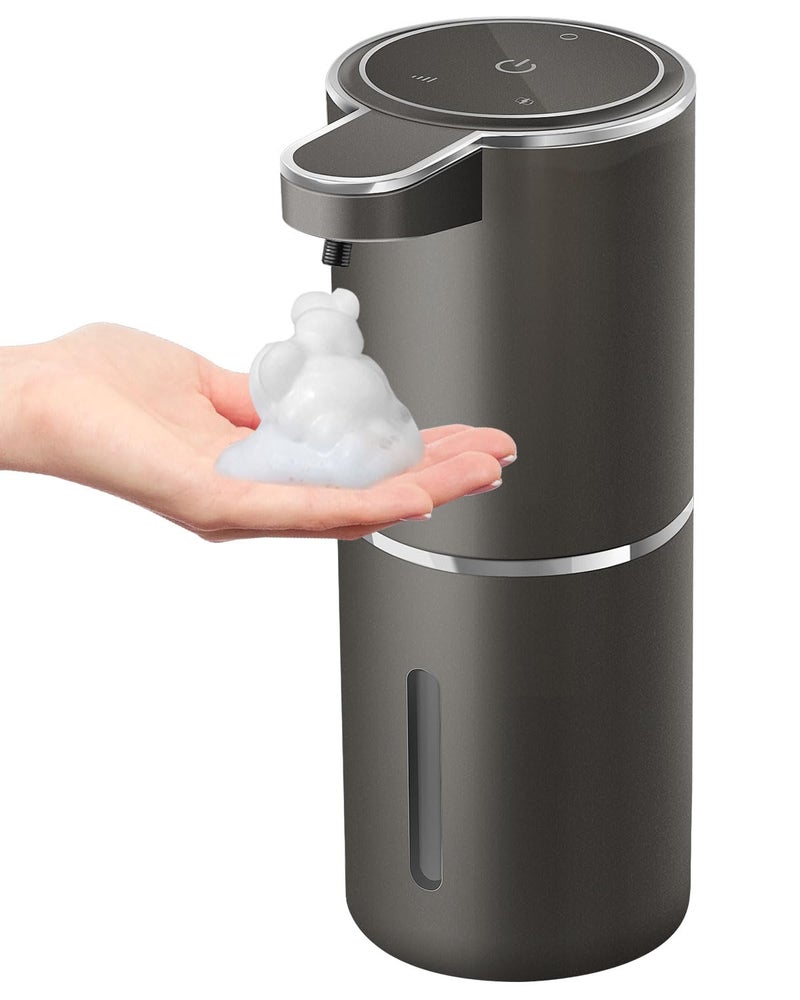 Gotofine Automatic Foaming Soap Dispenser4Level Adjustable Foam Wall Mount USB Rechargeable128oz 380mlTouchless Hand Dish Soap Dispenser for Bathroom KitchenHotel Restaurant