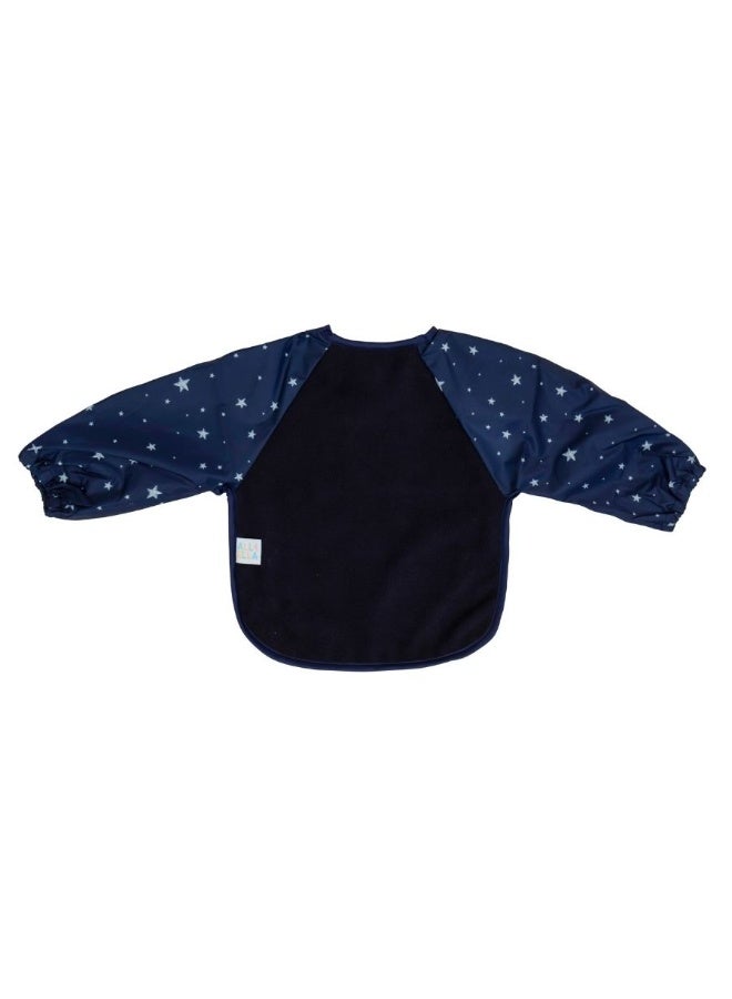 All4Ella Long Sleeve Bib - Star Blue - Image 1