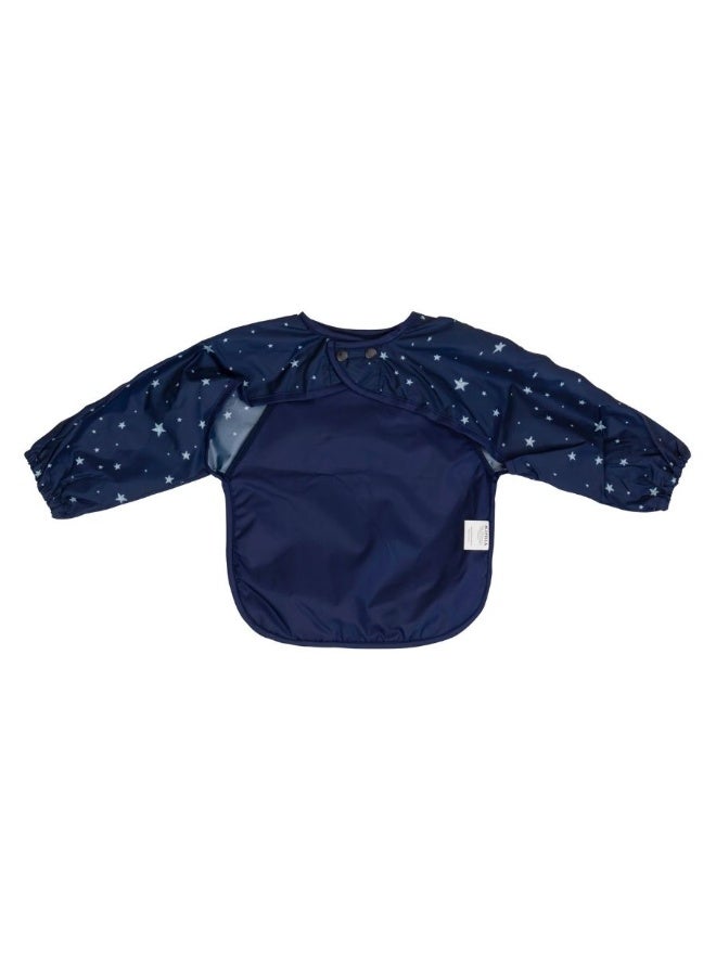 All4Ella Long Sleeve Bib - Star Blue - Image 3
