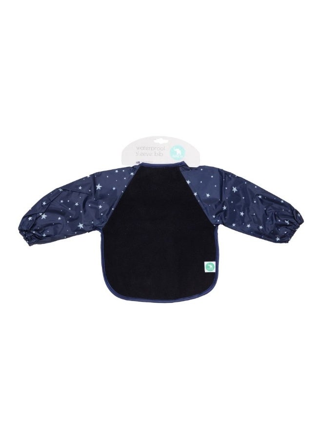 All4Ella Long Sleeve Bib - Star Blue - Image 4