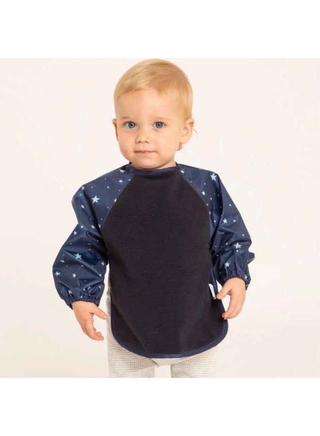 All4Ella Long Sleeve Bib - Star Blue - Image 2