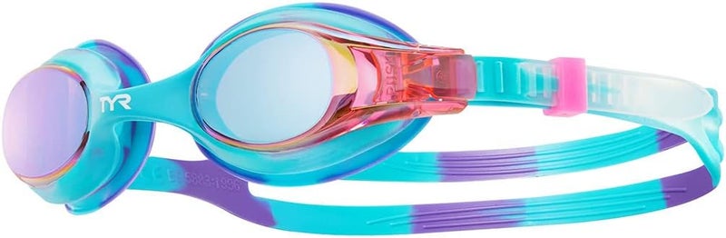 Swimple Metallized Kids' Mirrored Swimming Goggles for Training and Recreation - Anti-Fog, UVA/UVB Protection