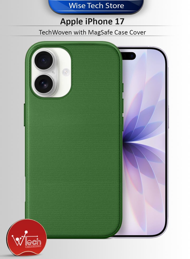 دبليو تيك غطاء حماية MagSafe لهاتف آبل آيفون 17 5G 2025 من TechWoven (MCMPMN) - أخضر - Image 1