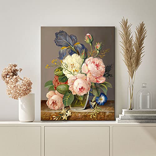 Artmaple Paint by Number for Adults Beginner Students,Ideal Gift Choice for Birthday or Any Festival, DIY Acrylic Painting Kit for Hoom Decor Canvas ONLY (A Bunch of Flowers 16x20) - Image 2